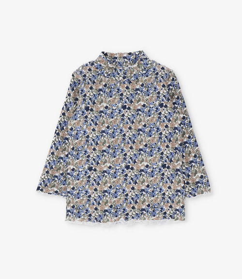 Polera bebé beatle floreado 3 meses / Azul Marino