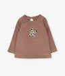 Polera bebé con estrella animal print