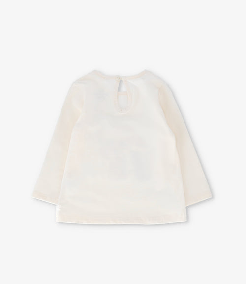 Polera bebé con perro 3 meses / Beige