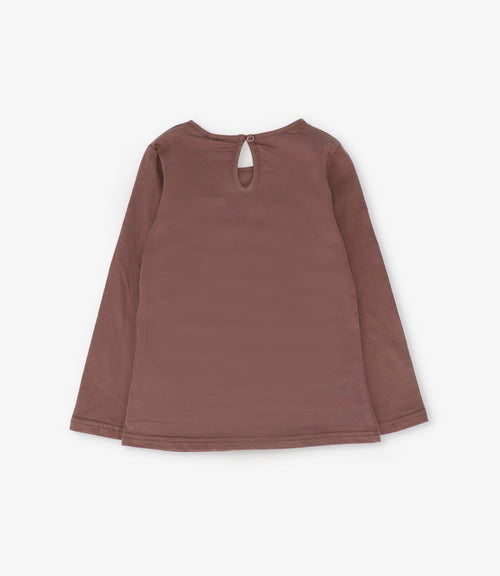 Polera bebé con perro 3 meses / Café