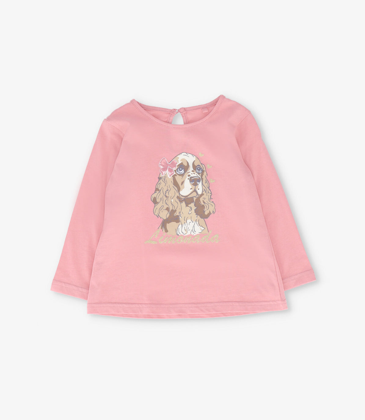 Polera bebé con perro 3 meses / Palo Rosa