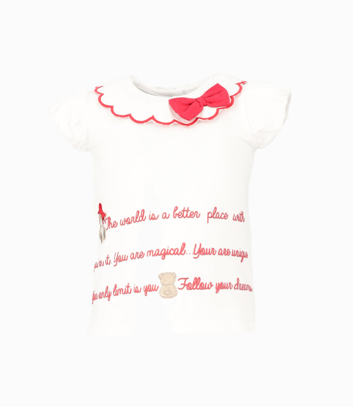 Polera Bebé Con Osos 3 meses / Rojo
