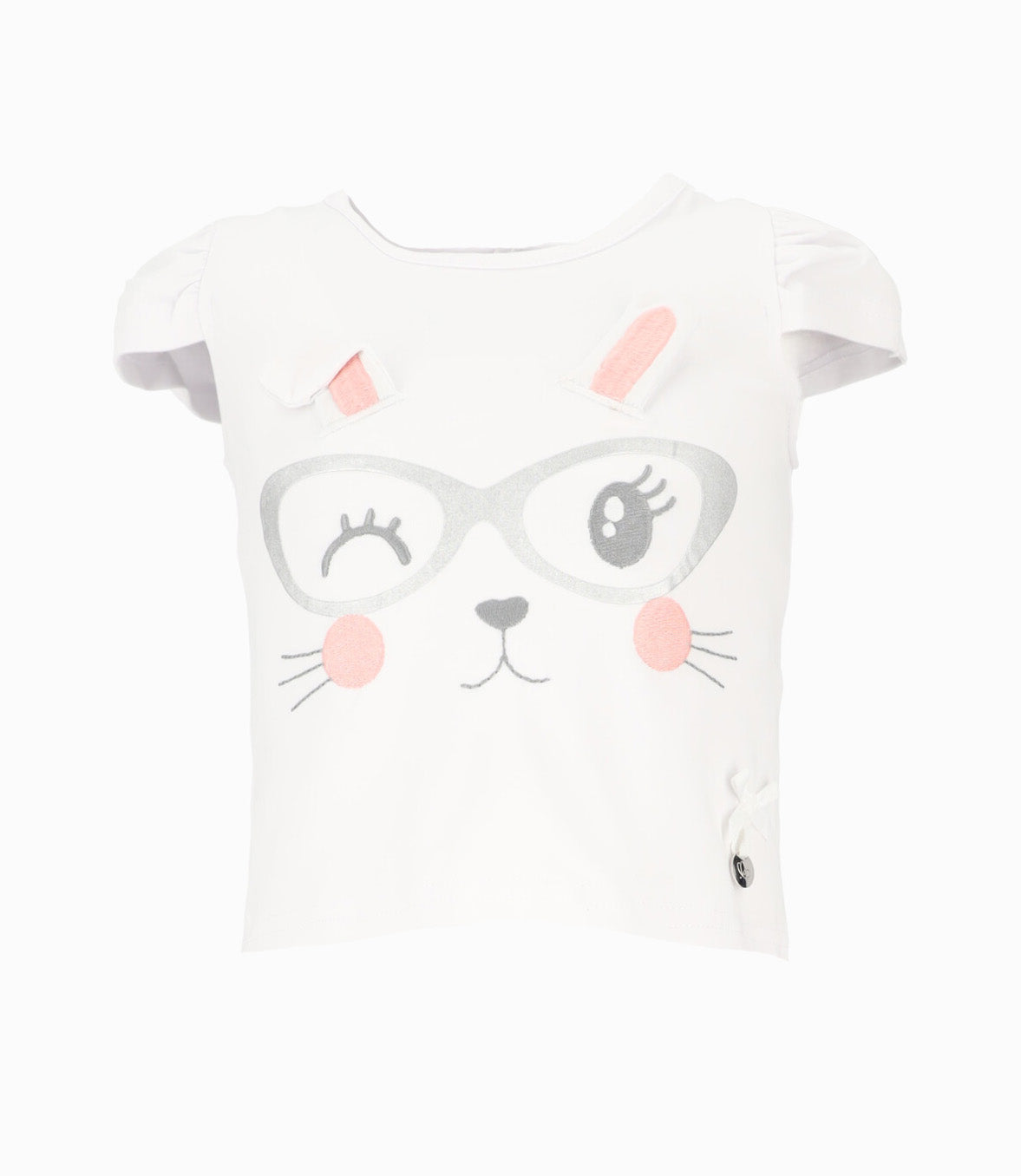 Polera Bebé Con Conejo 3 meses / Blanco
