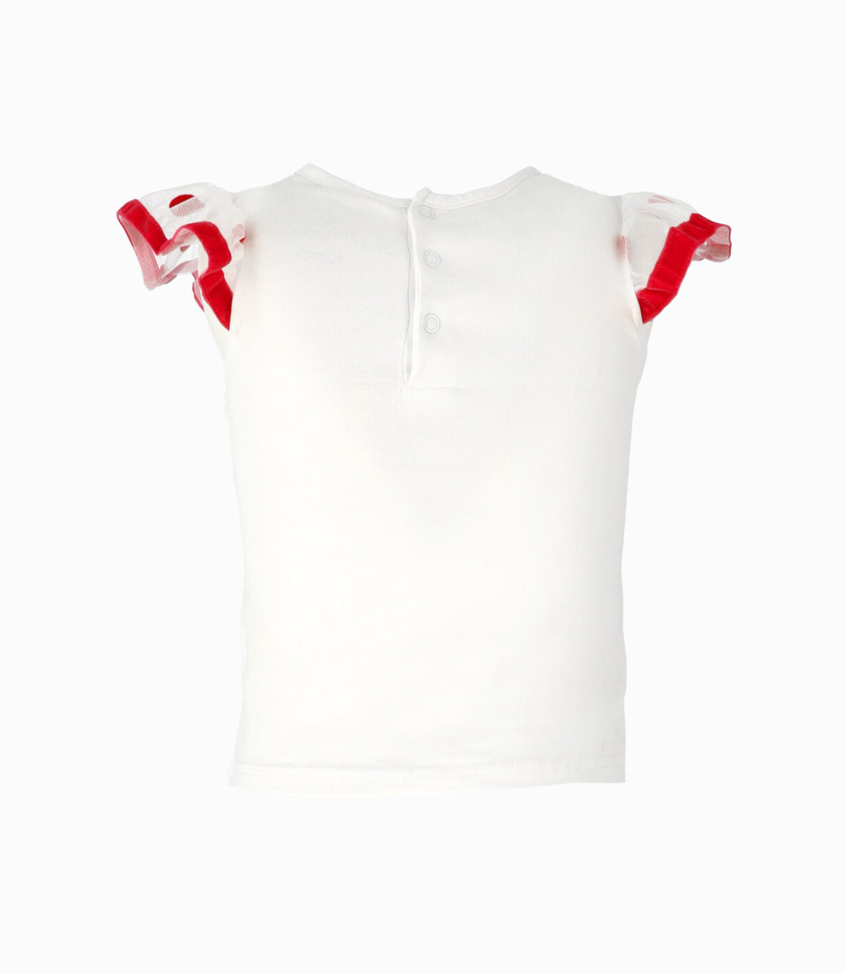 Polera Bebé Con Vuelos 3 meses / Frambuesa