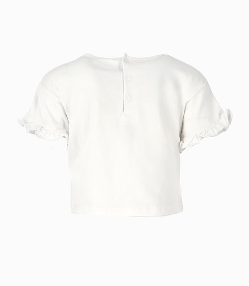 Polera Bebé Con Conejo 3 meses / Blanco