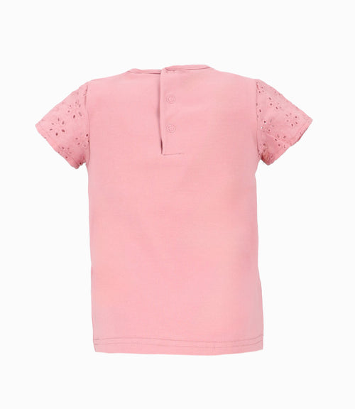 Polera Bebé Con Conejos Y Flores 3 meses / Palo Rosa