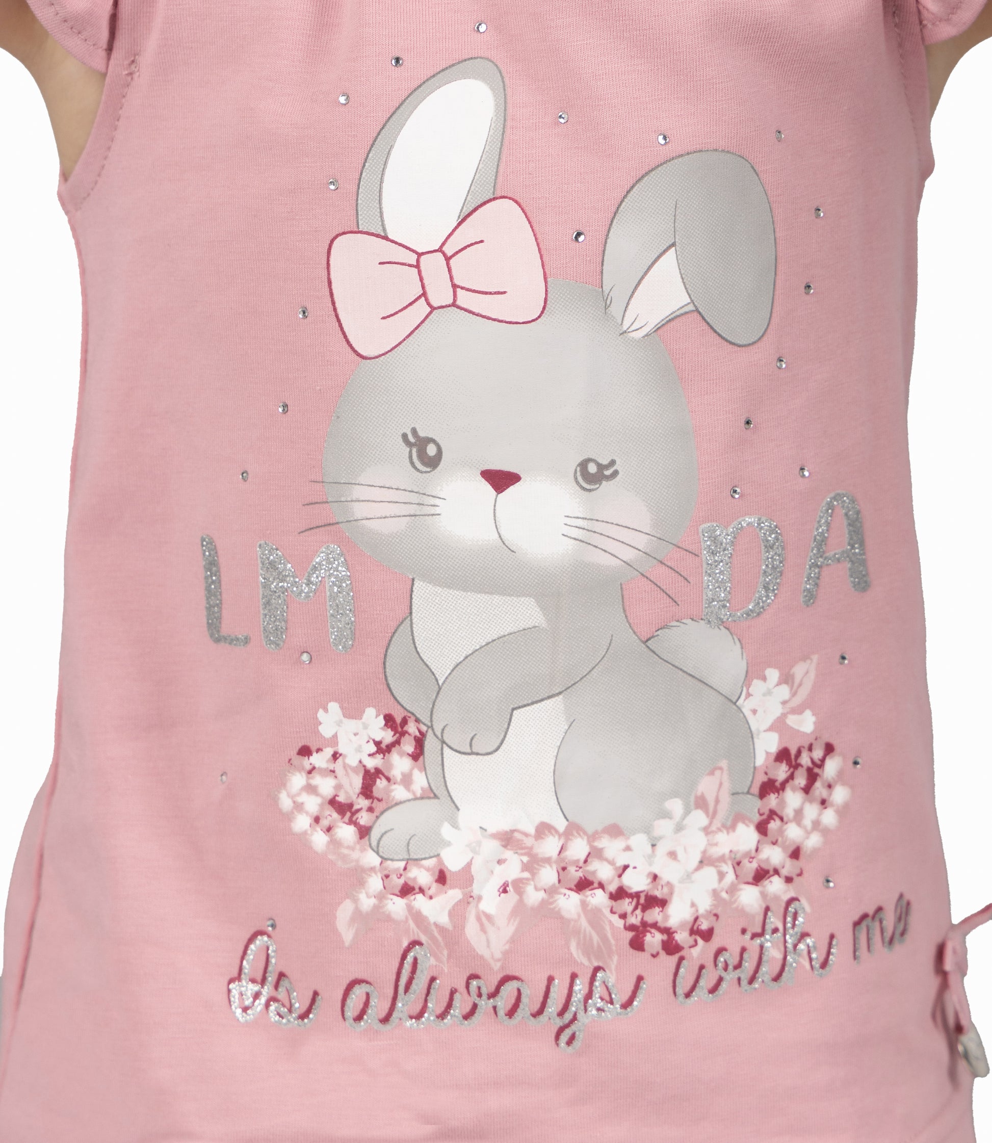 Polera Bebé Con Conejo 3 meses / Palo Rosa