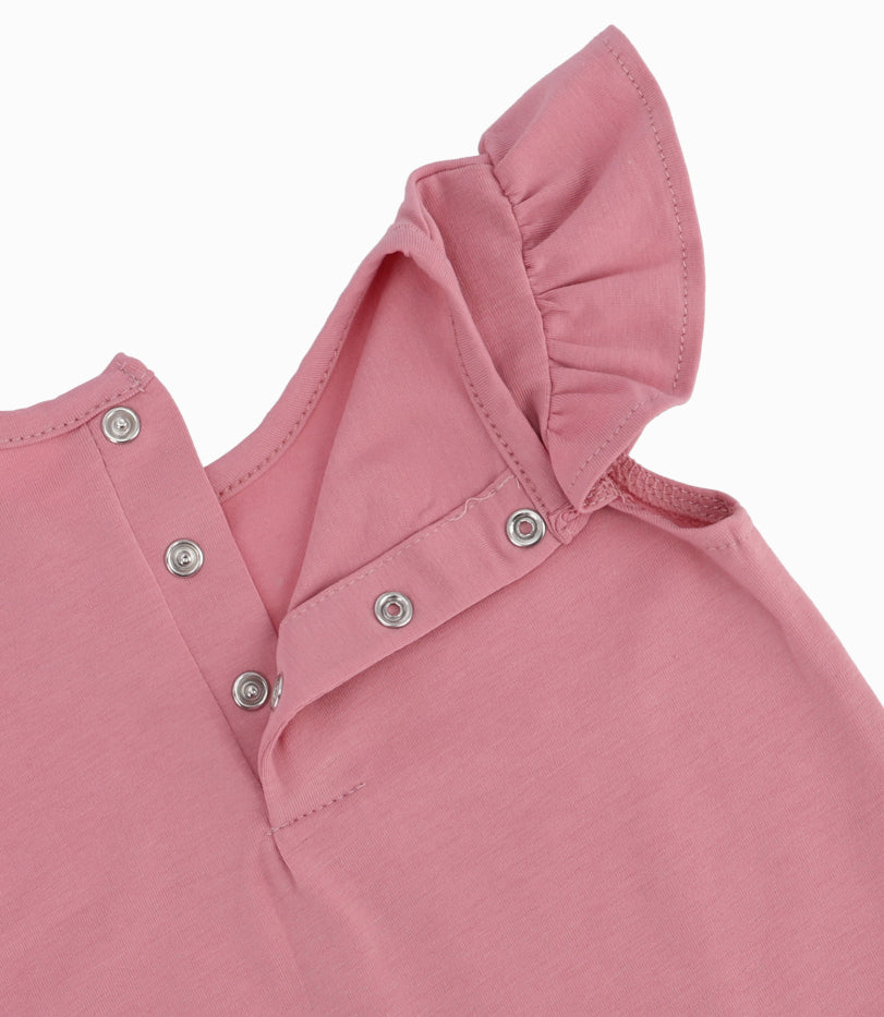 Polera Bebé Con Conejo 3 meses / Palo Rosa