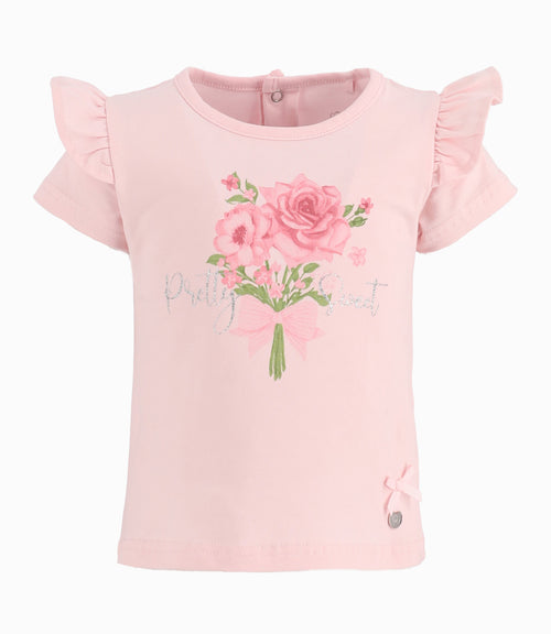 Polera Bebé Con Vuelos 3 meses / Palo Rosa