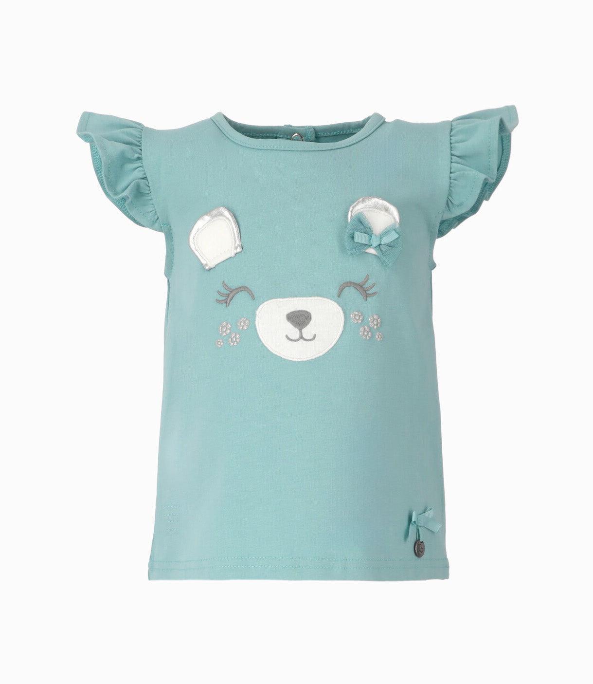 Polera bebé con vuelos 3 meses / Menta