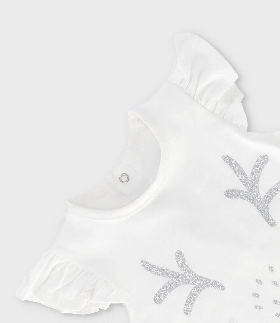 Polera bebé con ciervo 3 meses / Blanco