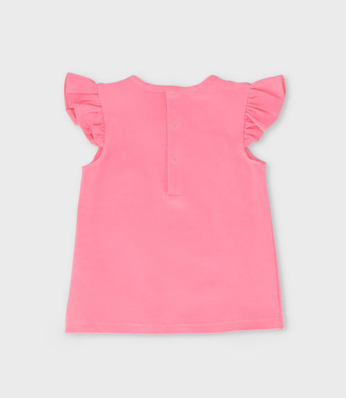 Polera bebé con ciervo 3 meses / Coral