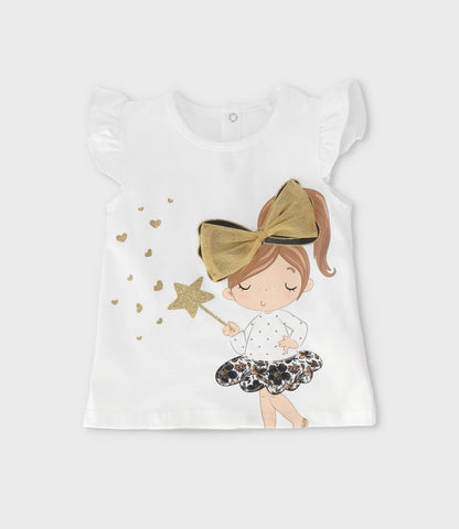 Polera bebé con lazo