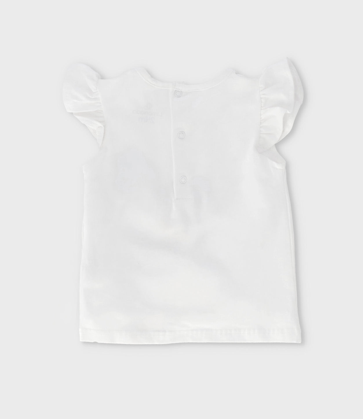 Polera bebé con lazo 3 meses / Blanco