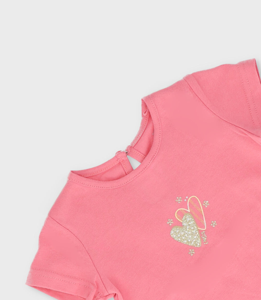 Polera bebé básica 3 meses / Coral