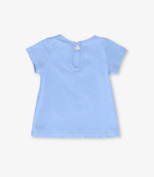 Polera bebé con flor 3 meses / Crudo