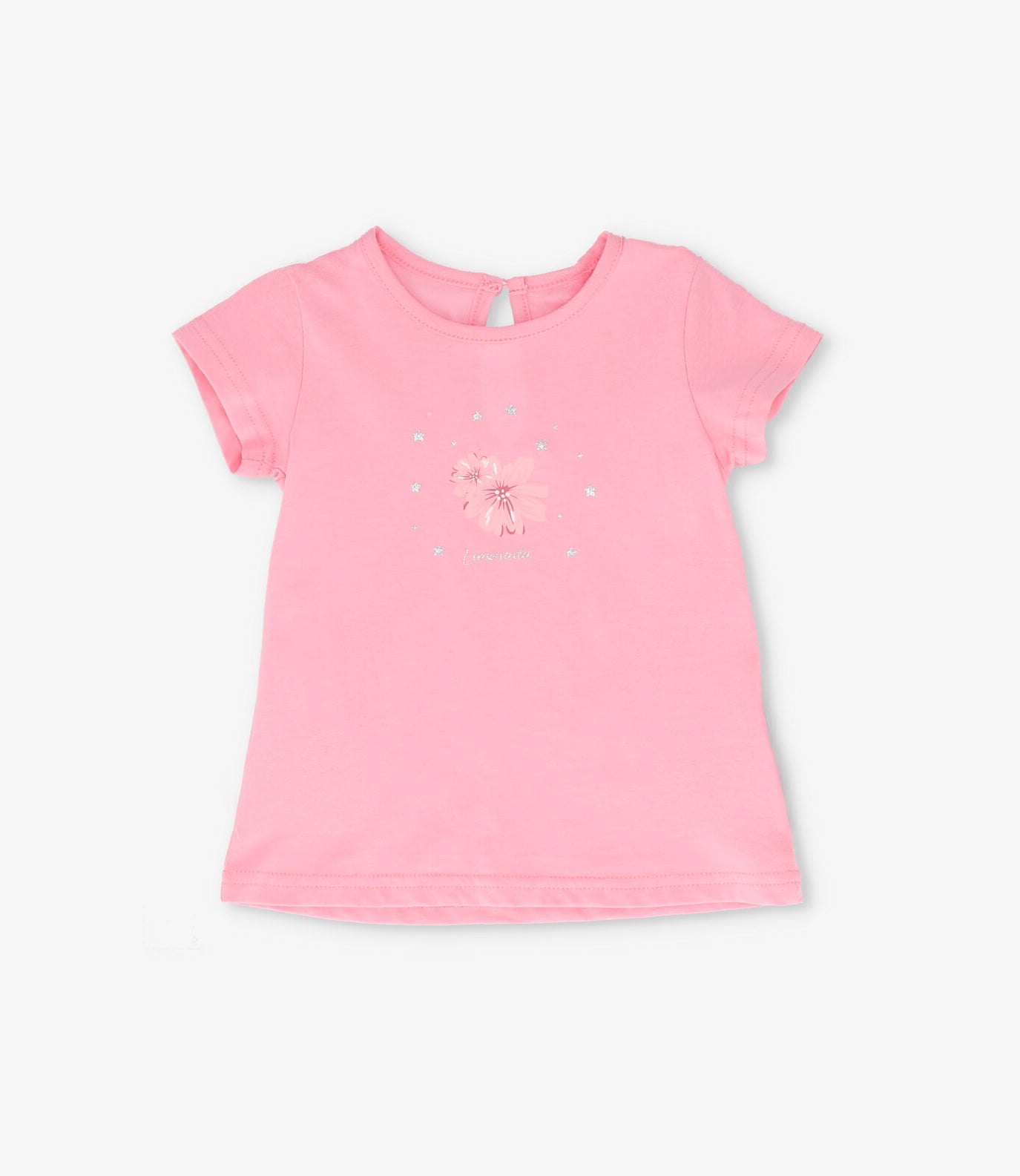 Polera bebé con flor 3 meses / Celeste