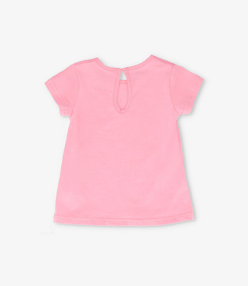 Polera bebé con flor 3 meses / Celeste