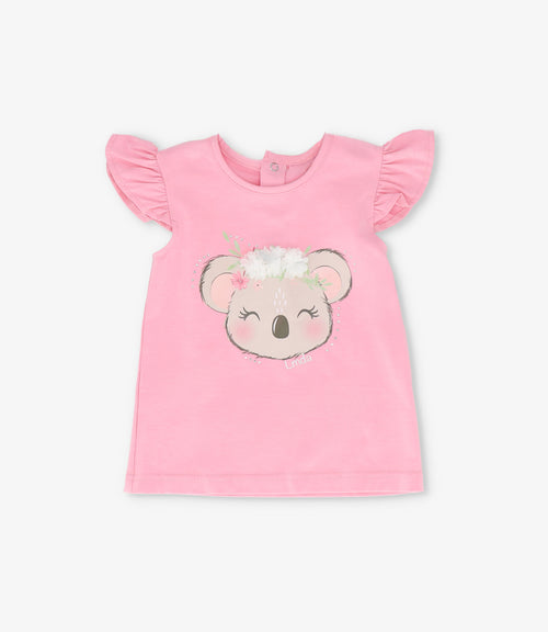 Polera bebé con koala 3 meses / Rosado