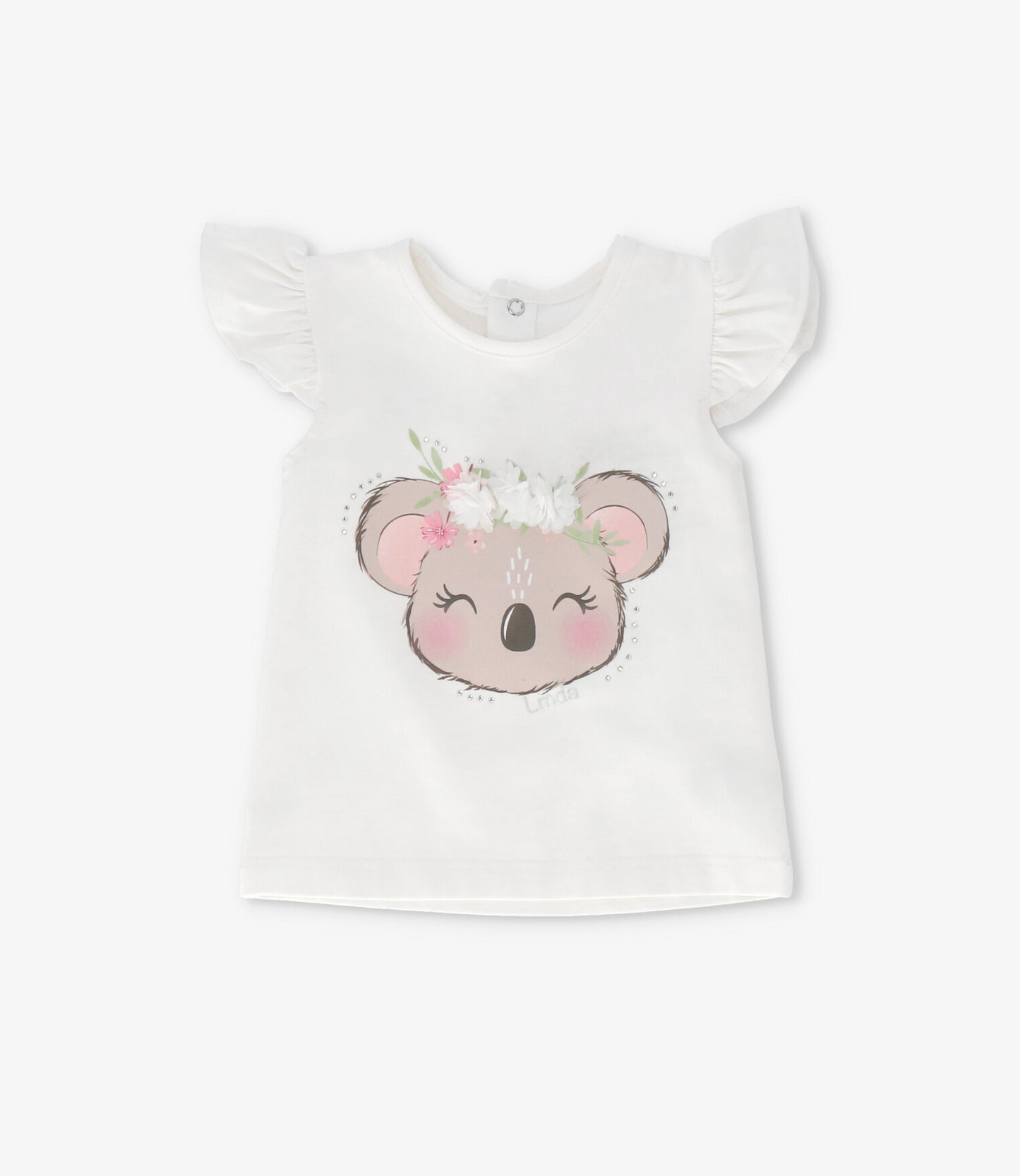 Polera bebé con koala 3 meses / Crudo