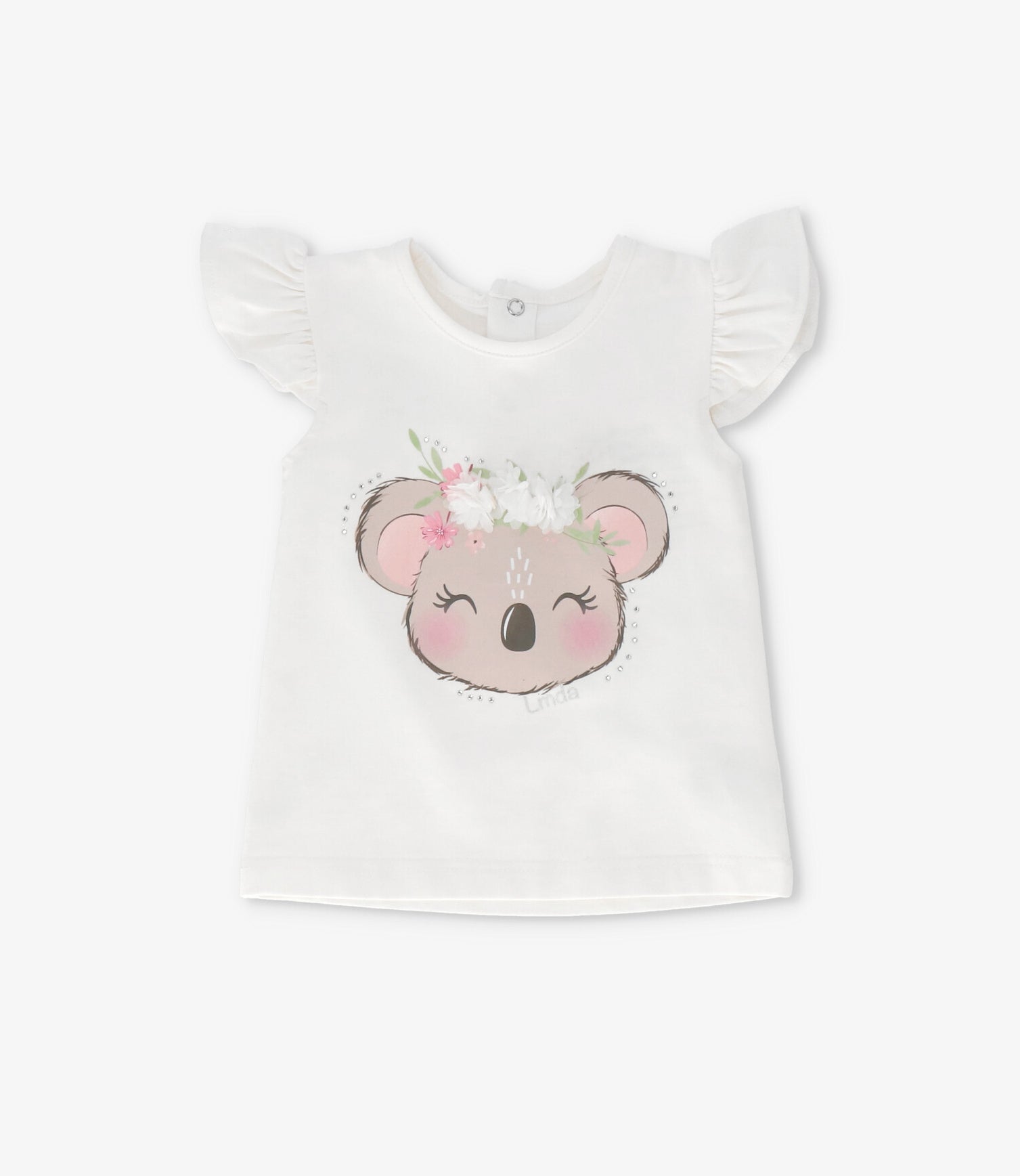 Polera bebé con koala 3 meses / Crudo