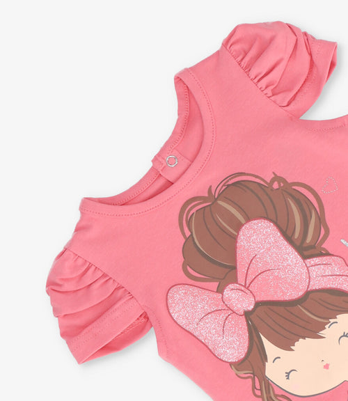 Polera bebé con estampado 3 meses / Coral