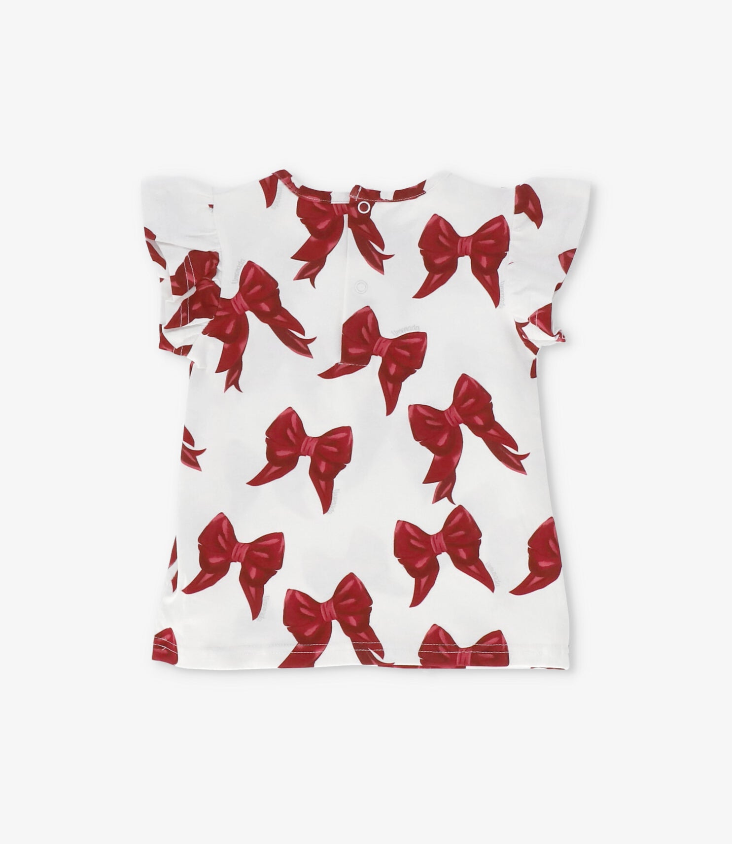 Polera bebé con lazos y vuelos 3 meses / Rojo