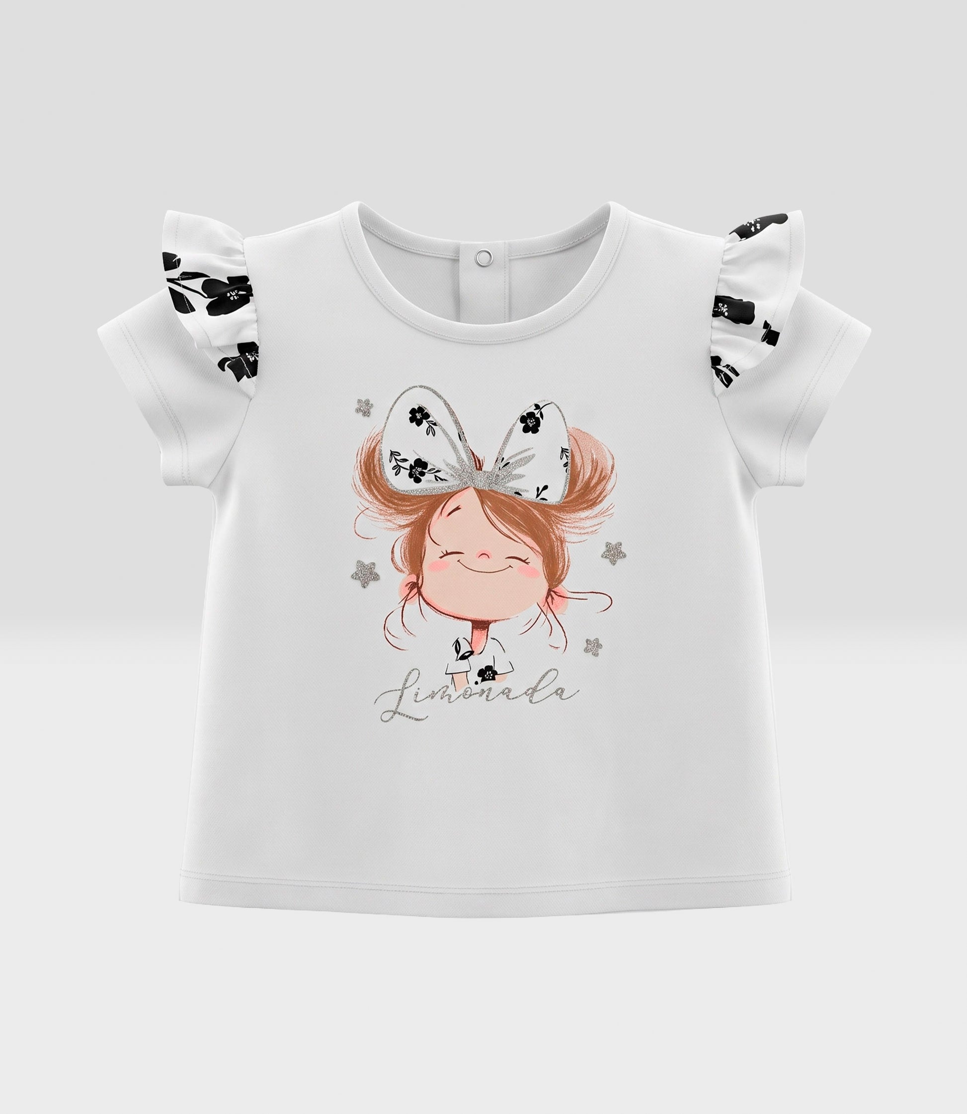 Polera bebé con vuelos 3 meses / Crudo