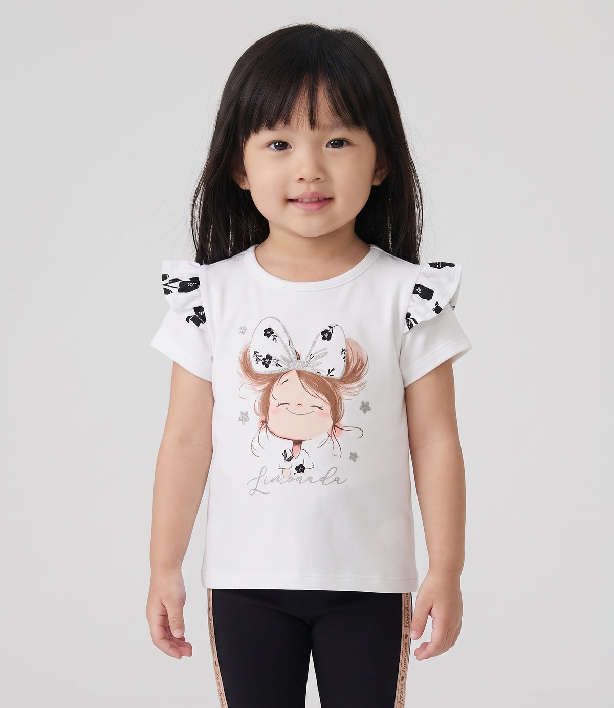 Polera bebé con vuelos 3 meses / Crudo
