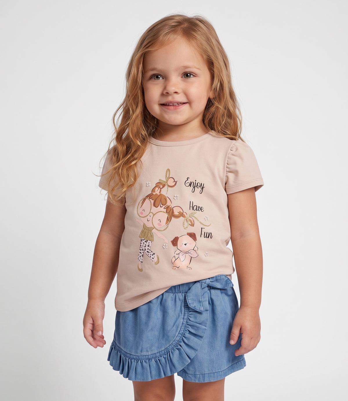 Polera bebé con perrito 3 meses / Beige