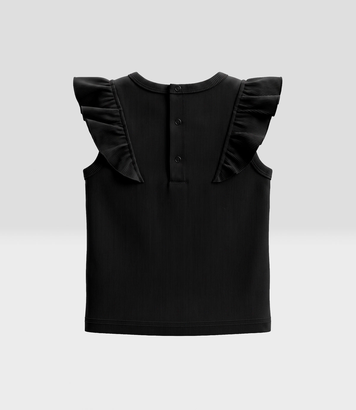 Polera bebé acanalada 3 meses / Negro