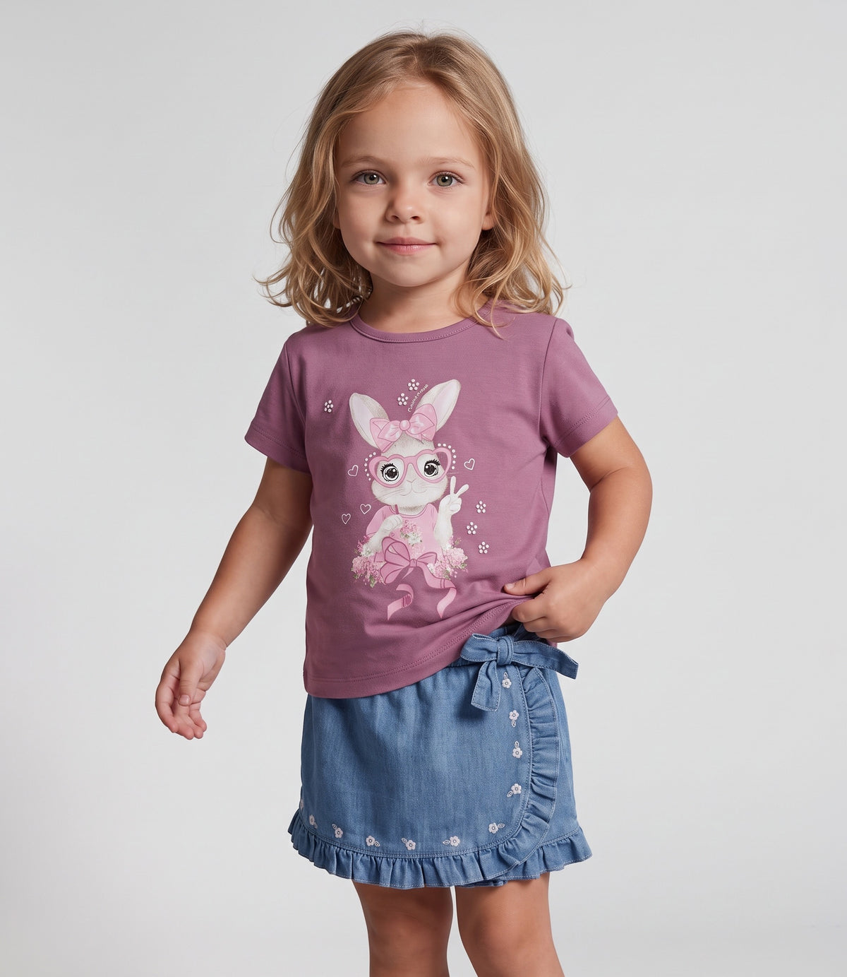Polera bebé con conejo