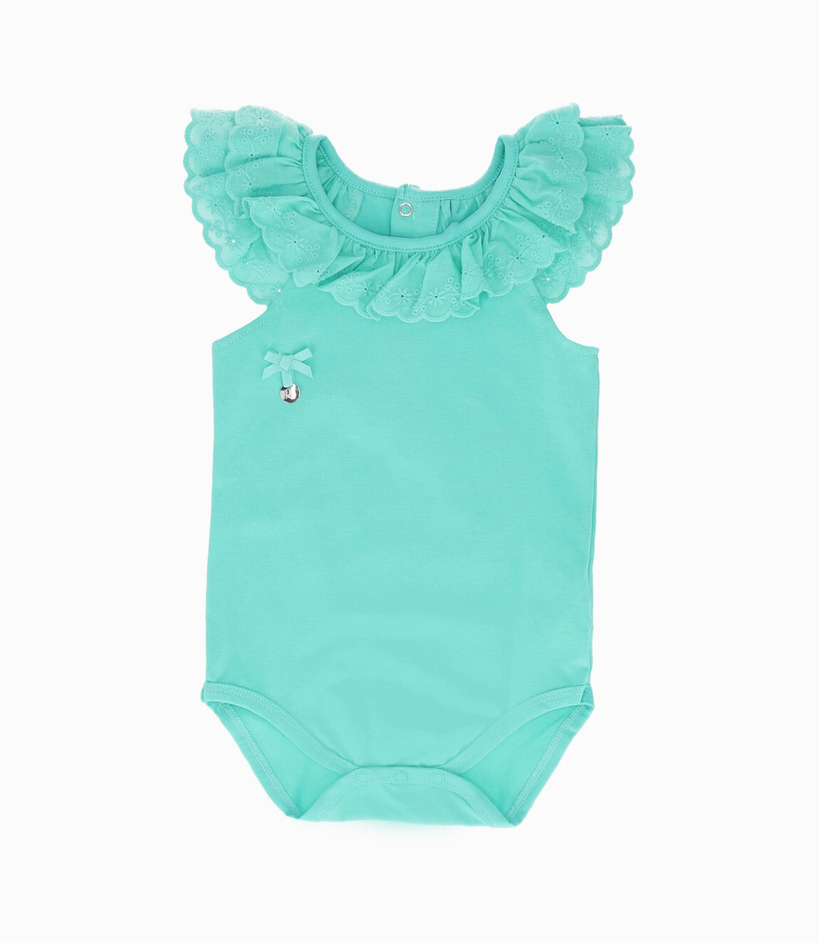 Body Bebé Con Vuelos 3 meses / Menta