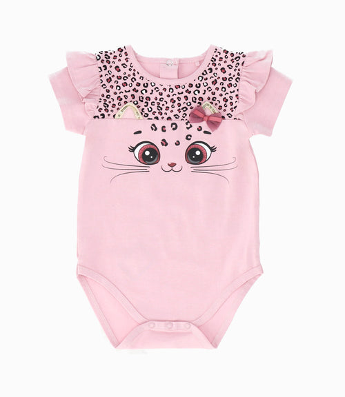 Body bebé animal print 3 meses / Palo Rosa