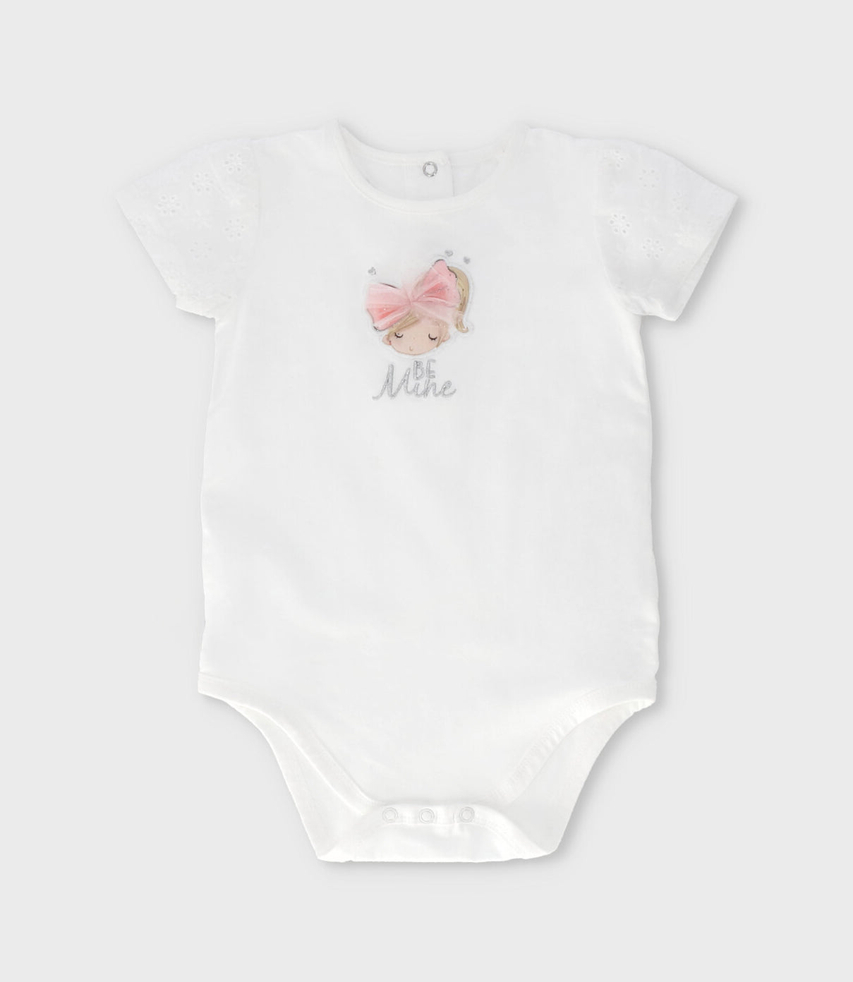 Body bebé con estampado 3 meses / Blanco