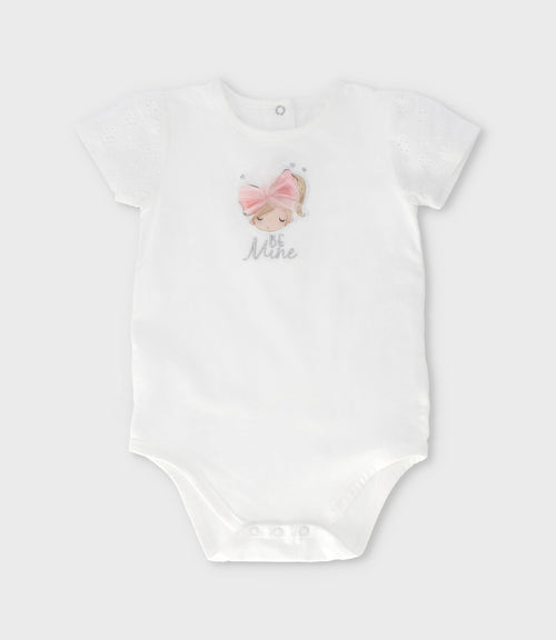 Body bebé con estampado 3 meses / Blanco