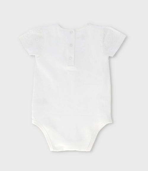 Body bebé con estampado 3 meses / Blanco
