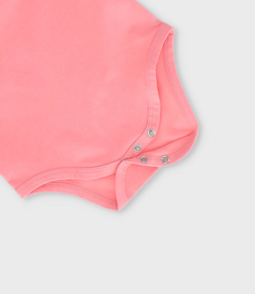 Body bebé con estampado 3 meses / Coral