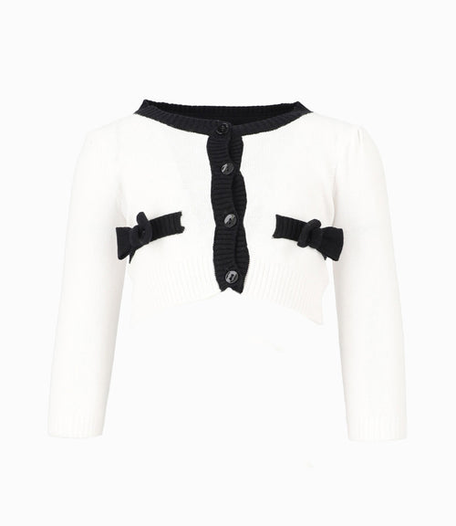 Chaleco Bebé Con Lazos 3 meses / Blanco