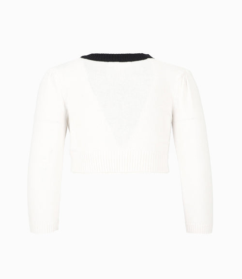 Chaleco Bebé Con Lazos 3 meses / Blanco