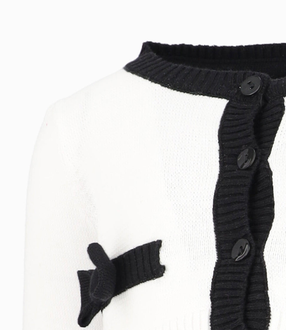 Chaleco Bebé Con Lazos 3 meses / Blanco