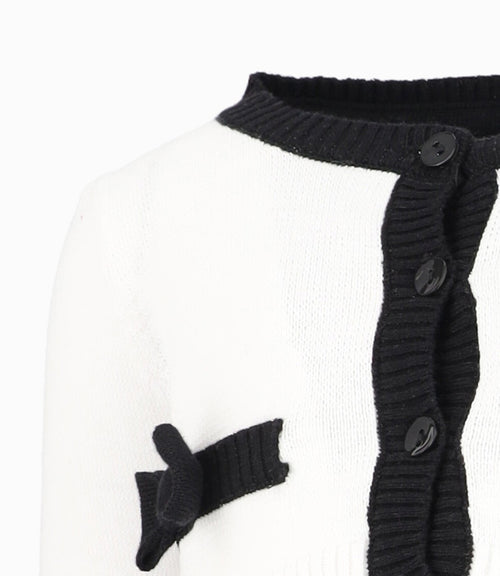 Chaleco Bebé Con Lazos 3 meses / Blanco