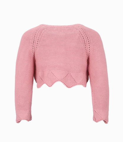 Chaleco bebé niña tejido