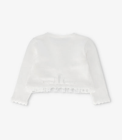 Chaleco bebé con vuelos 3 meses / Crudo