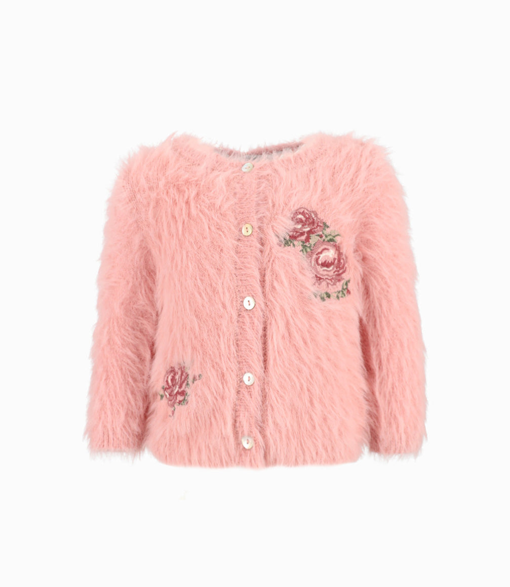 Chaleco Bebé Con Flores Bordadas