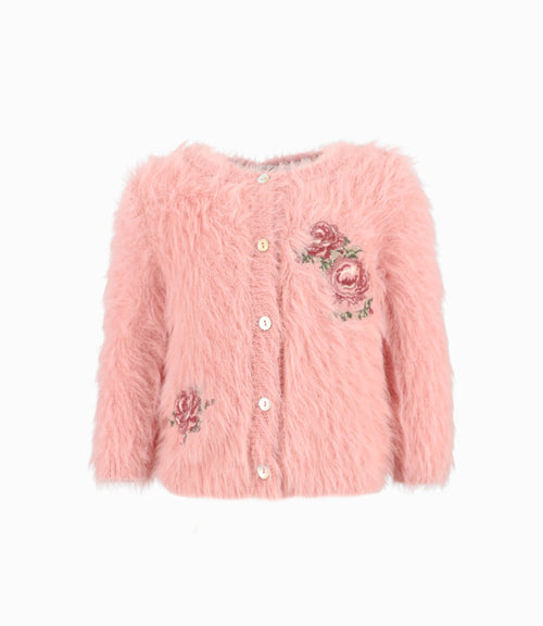 Chaleco Bebé Con Flores Bordadas