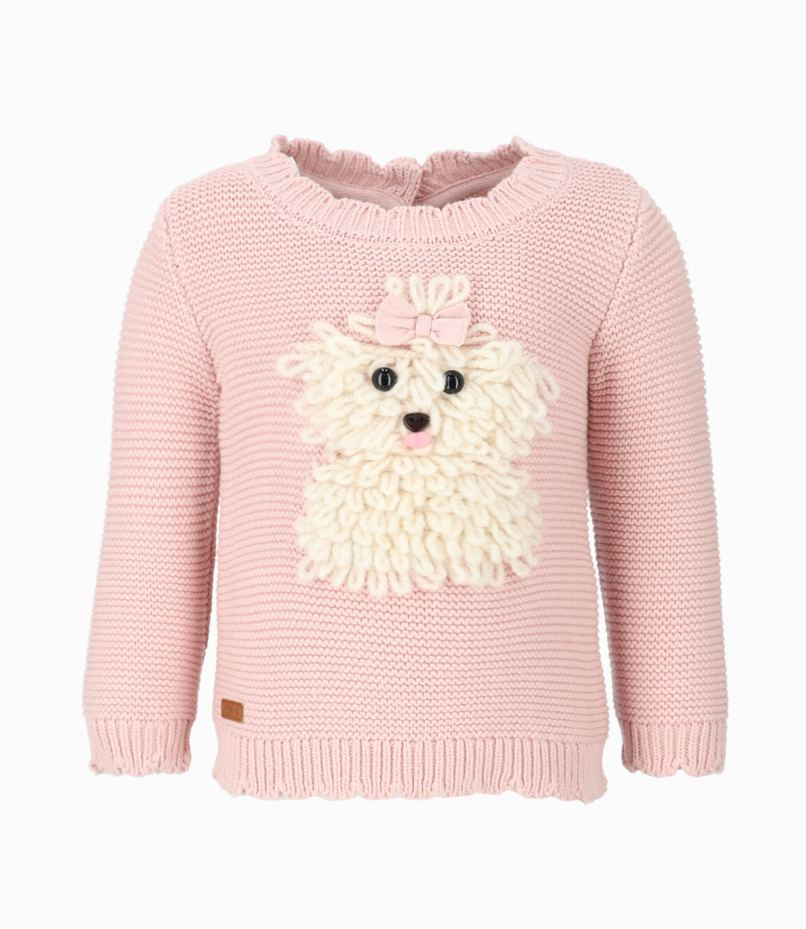 Chaleco bebé niña con perrito 3 meses / Rosado