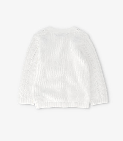 Chaleco bebé cardigan 3 meses / Crudo