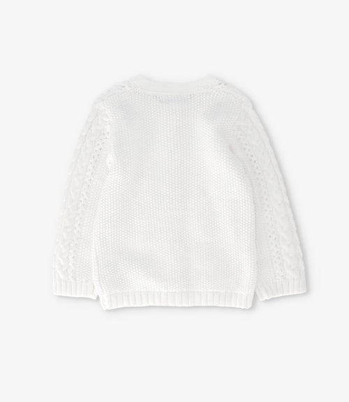 Chaleco bebé cardigan 3 meses / Crudo