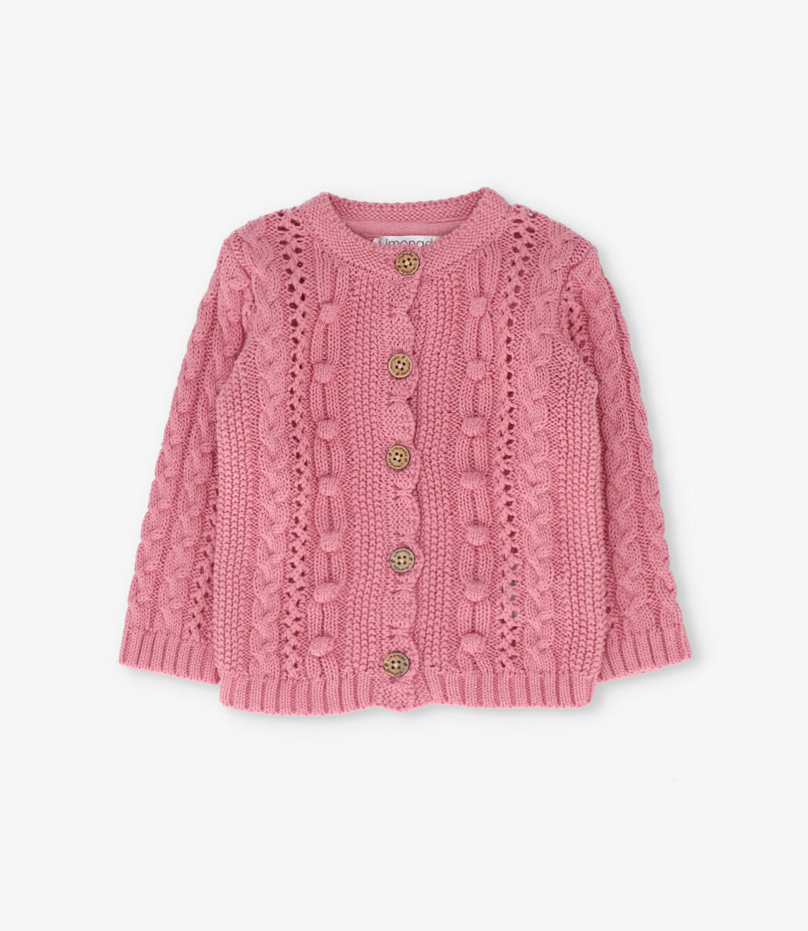 Chaleco bebé cardigan 3 meses / Coral